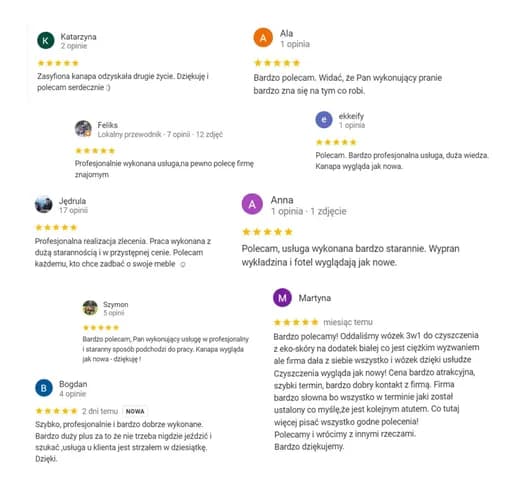 Profesjonalne Pranie Tapicerki | Kanapy | Materaca | Fotela - Gdańsk