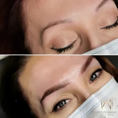 Перманентный макияж: естественные брови