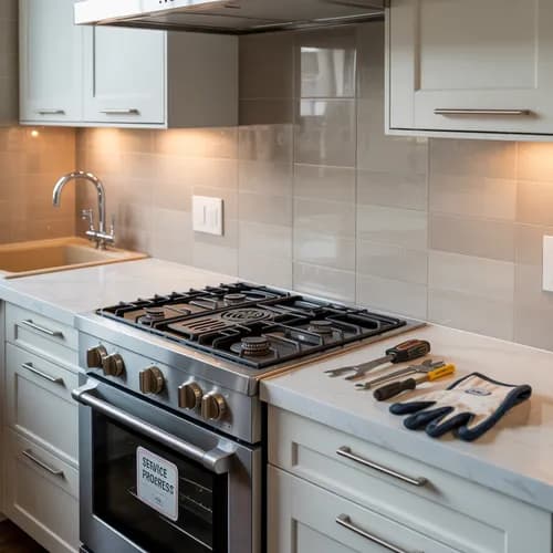 Naprawa kuchenki gazowej u klienta