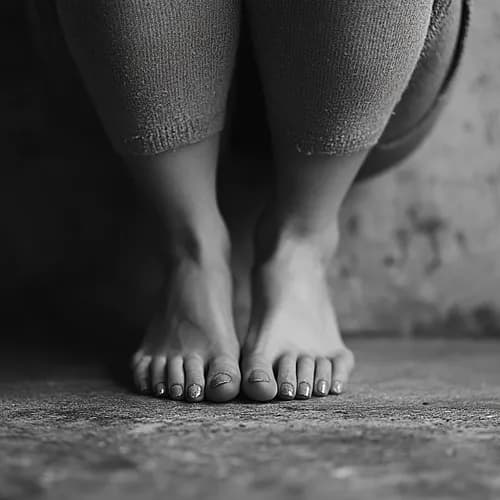 Zabieg na paznokcie u stóp z masażem stóp