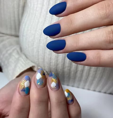 Сияющие ногти с помощью лака