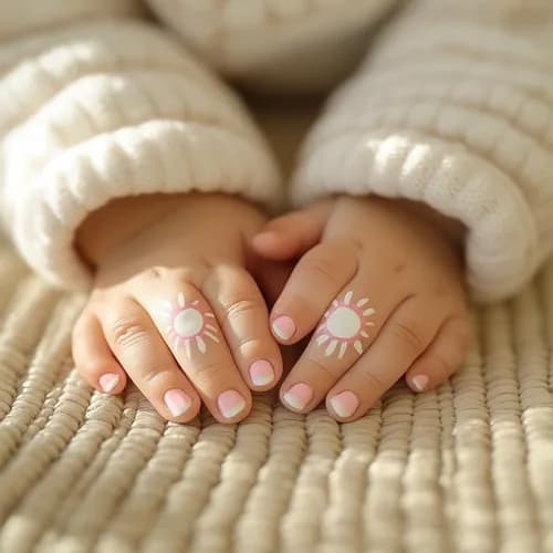 Цветной маникюр для маленьких художников