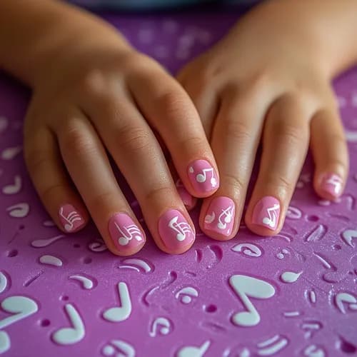Kolorowy manicure na dziecięce przyjęcia