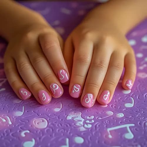 Kolorowy manicure na dziecięce przyjęcia