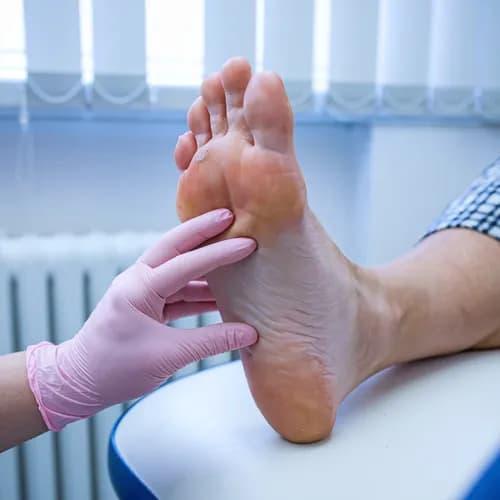 Gładkie stopy po zabiegu