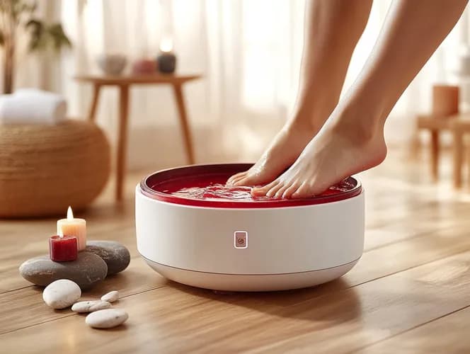 Relaks i regeneracja stóp z parafiną