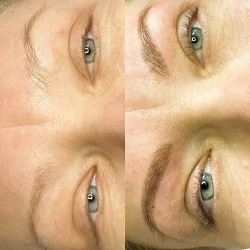 Zabieg koloryzacji brwi barwnikiem do brwi