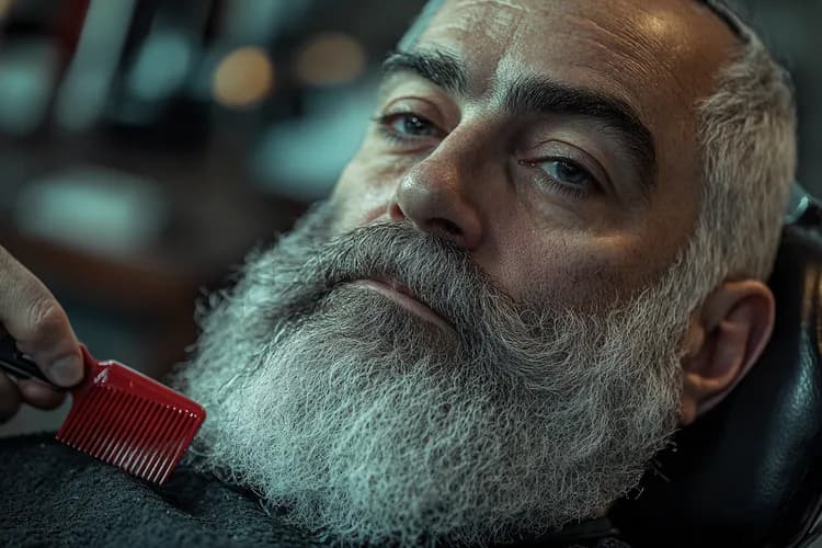 Korekta długości brody i wąsów