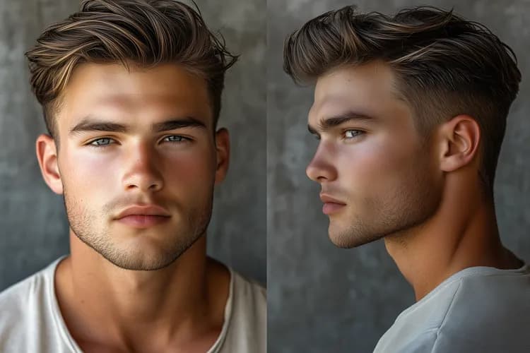 Schludne strzyżenie męskie pod maszyną