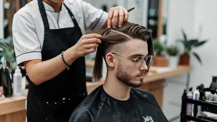 Stylizacja męska z utrwaleniem