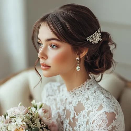 Укладка для дня бракосочетания
