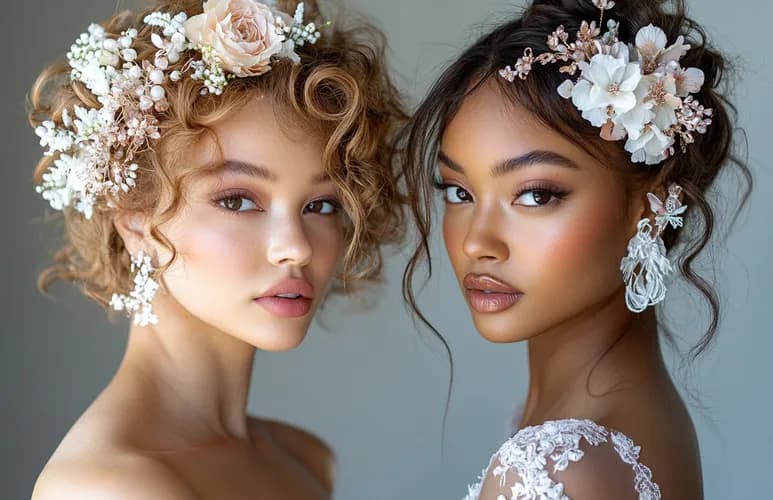 Fryzura ślubna z lokami