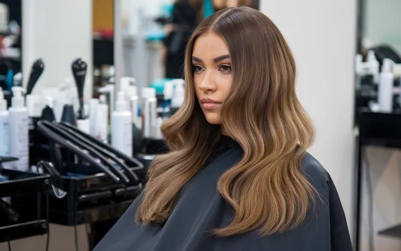 Słoneczny połysk na włosach