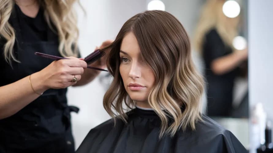 Naturalne rozciągnięcie koloru na włosach