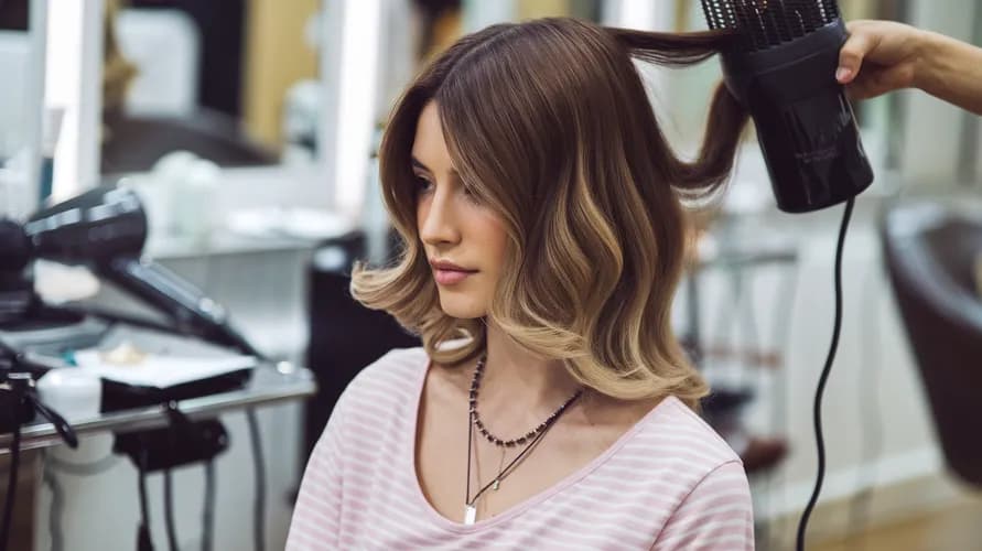 Jasny kolor ombré