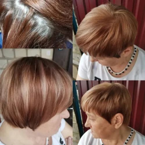 Tuszowanie siwych pasm