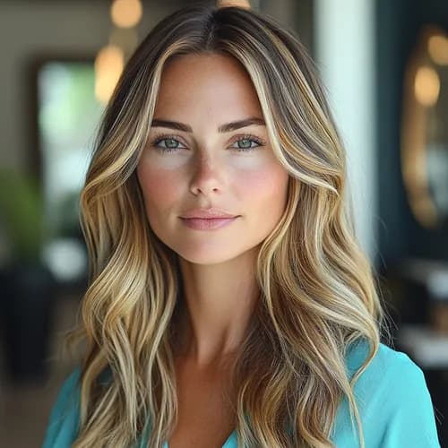 Słoneczne refleksy w koloryzacji balayage