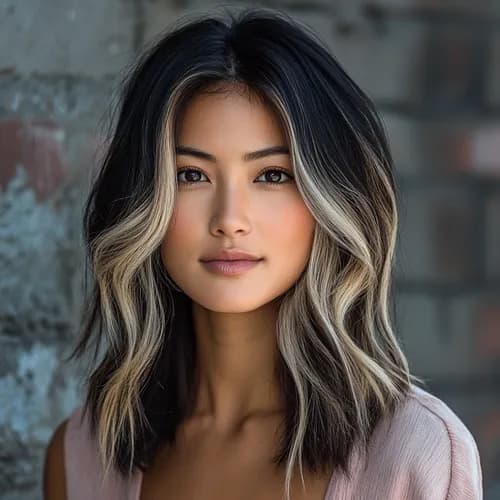 Koloryzacja balayage z płynnym przejściem