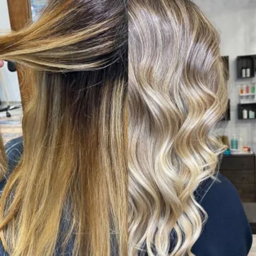 Konturowanie jasnych włosów