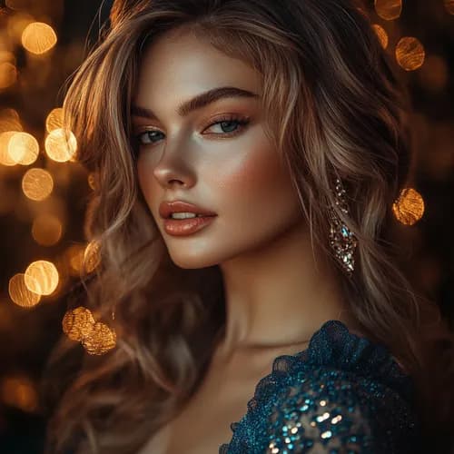 Glamour makijaż na sesje zdjęciowe w salonie