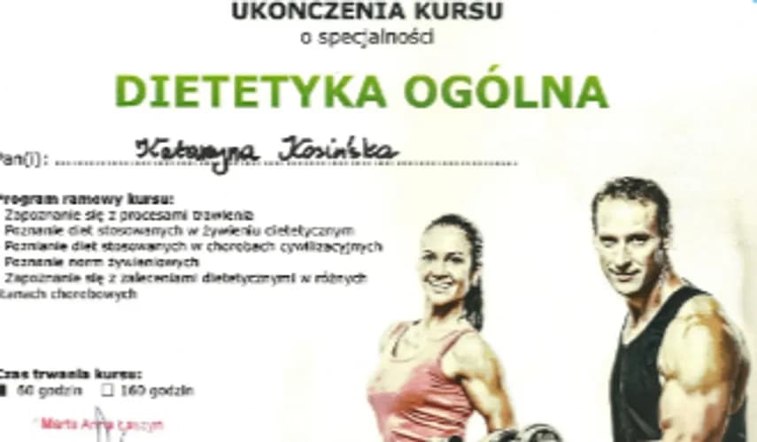 Specjalista od zdrowego odżywiania