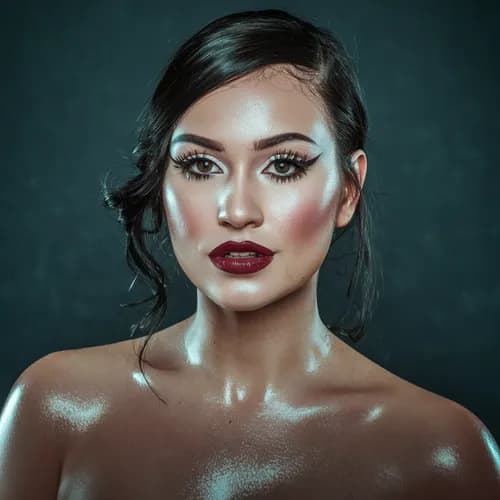 Мерцающий вечерний макияж