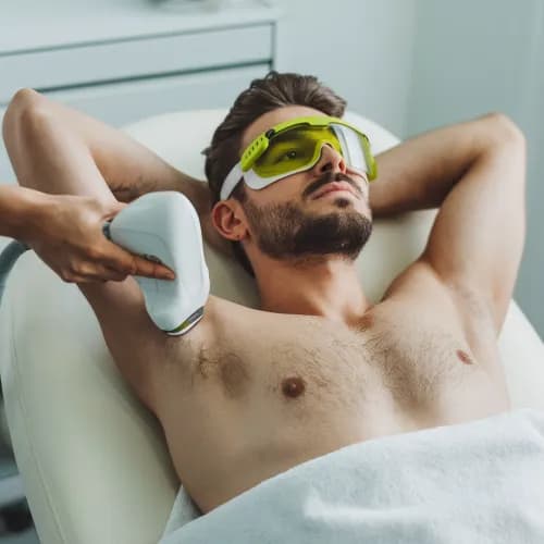 Depilacja laserowa dla męskiej skóry