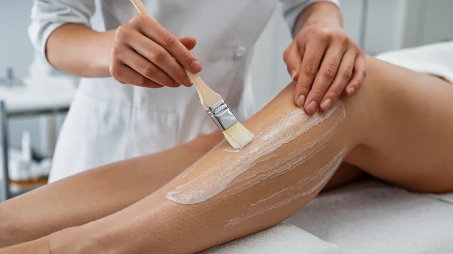 Cukrowa depilacja łydek - bezbolesne usuwanie włosów