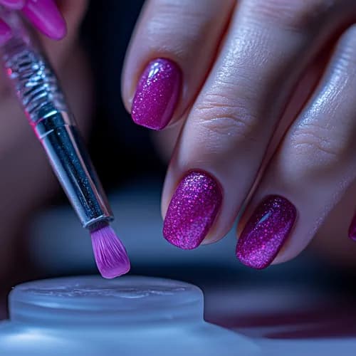 Блестящее покрытие гель-лаком