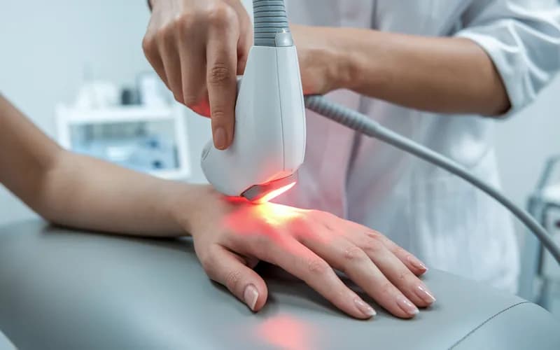 Laser dla gładkości skóry rąk