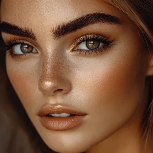 Фарбування брів фарбою для сяючого погляду