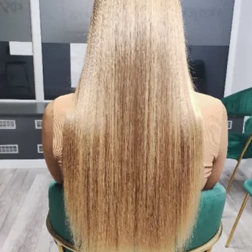 Nowoczesna, klasyczna fryzura stworzona przeze mnie