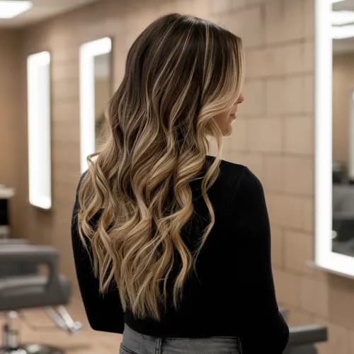 Delikatność przejścia: elegancki balayage