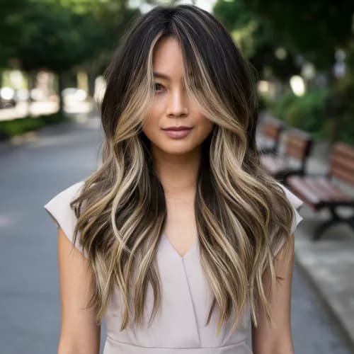 Nienaganne przejścia: technika balayage