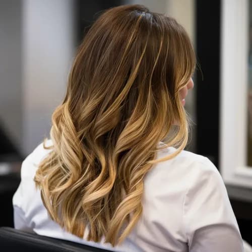 Twój unikalny odcień: balayage-transformacja