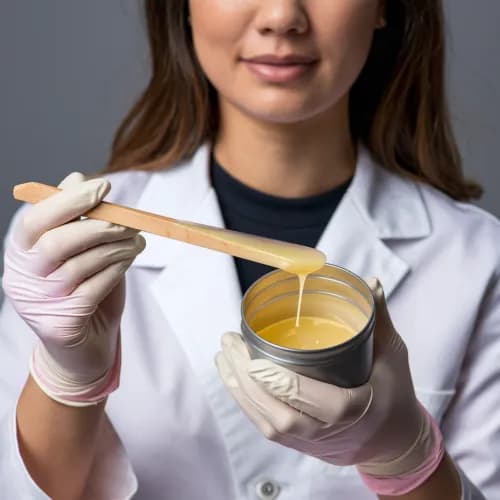 Profesjonalny shugaring bikini. Sterylne materiały