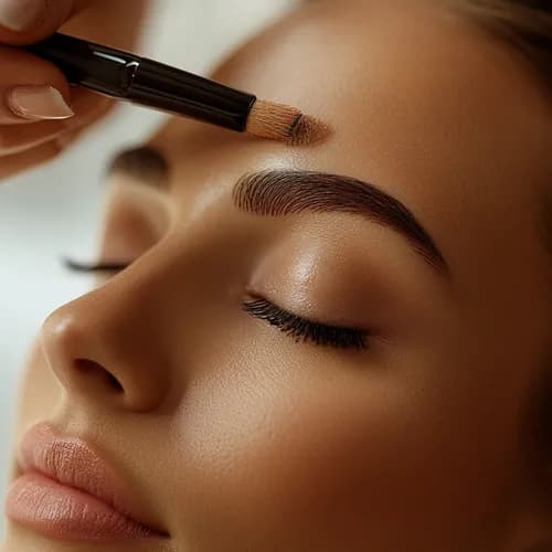 Modelowanie brwi pęsetą