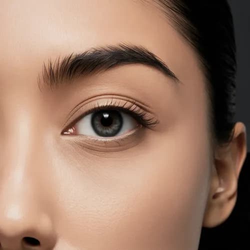 Modelowanie brwi pęsetą