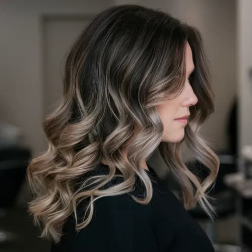 Ombré z efektem delikatnego połysku