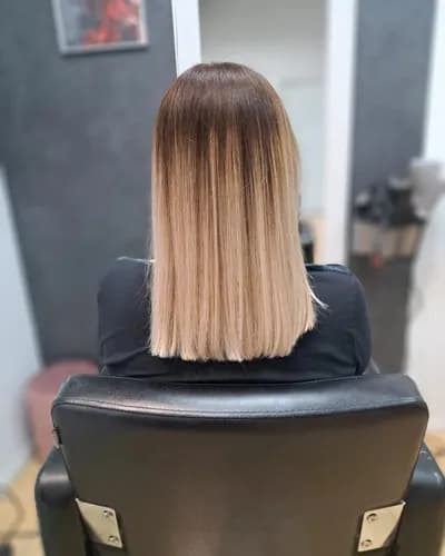 Омбре с эффектом выгоревших прядей