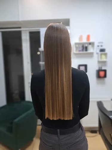 Омбре с эффектом выгоревших прядей