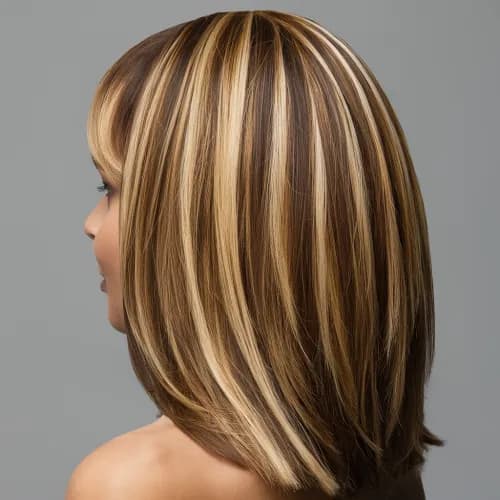 Niestandardowa mieszanka kolorów na włosach