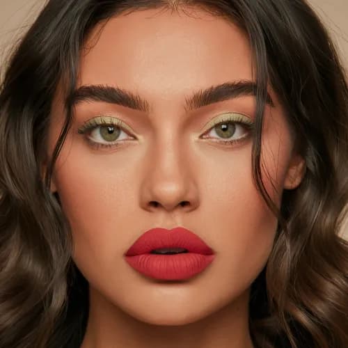 Lekki tatuaż ust z efektem tintu