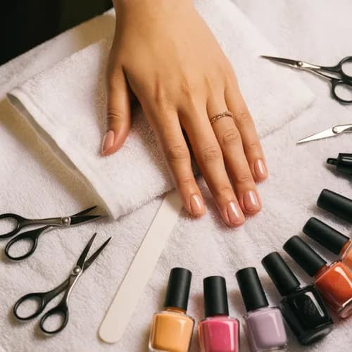 Обробка нігтів для усунення старого лаку