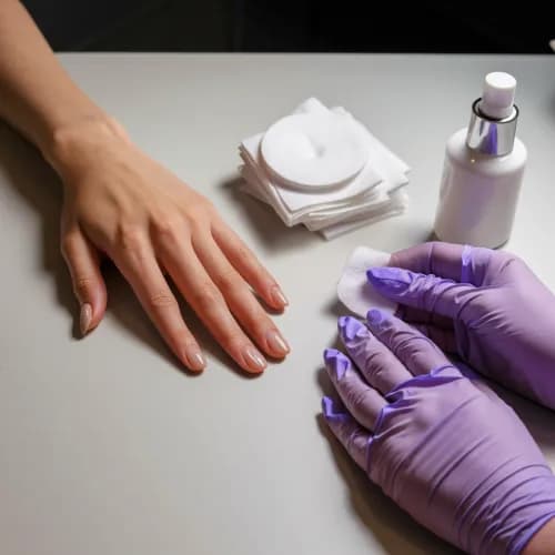 Очищение ногтей от декоративного лака