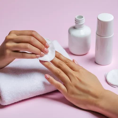 Удаления декоративного гель-лака с ногтей