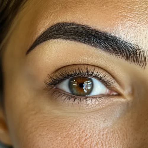 Біотатуаж брів хною. Природний результат