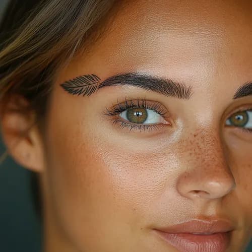 Koloryzacja brwi henną z efektem tatuażu