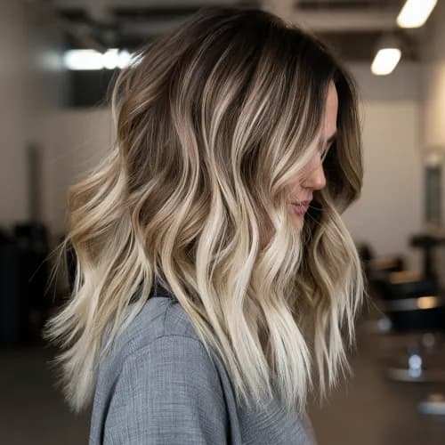 Miękki shatush: technika koloryzacji dla cienkich włosów