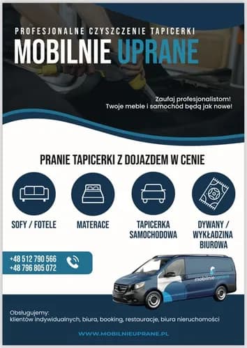 Pranie dywanów dojazd do klienta GRATIS Warszawa